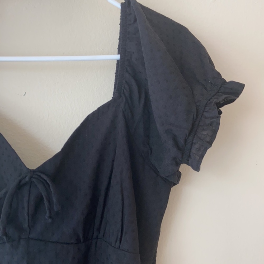 Keyhole Black Mini Dress - Picture 4 of 10
